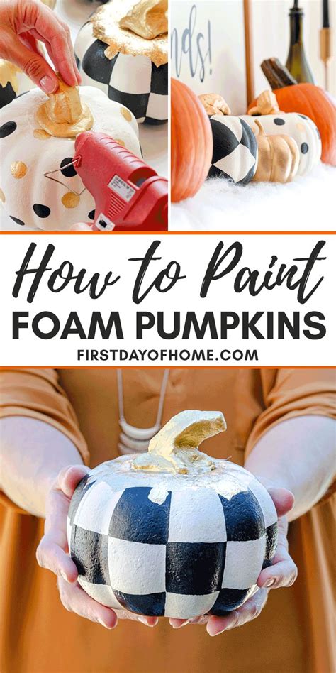 How to Paint Foam Pumpkins to Look Fabulous: All My Secrets | Foam pumpkins, Pumpkin crafts ...