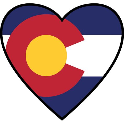 Colorado Flag In My Heart Sticker – Heart Sticker Company