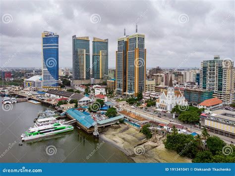 Dar Es Salaam,Tanzania - 10 February 2020: Aerial View on Marina of Dar ...