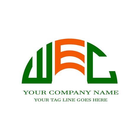 WEC letter logo creative design with vector graphic 8654240 Vector Art ...