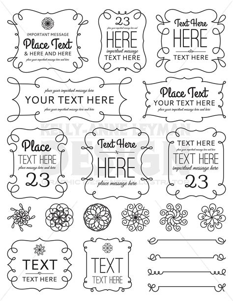 Swirl Label Cliparts 7, Buy Clip Art - Banner Labels Png - Free - Clip Art Library