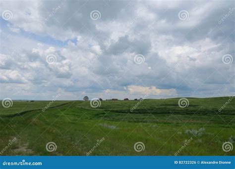 Canadian Prairies Landscape Stock Photo - Image of green, agriculture ...