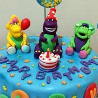 Barney & Friends Cake - Decorated Cake by Val Santiago-- - CakesDecor