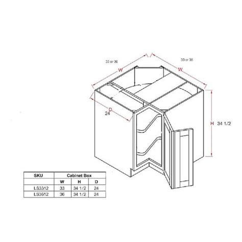 Lazy Susan Base Cabinet Dimensions | Cabinets Matttroy