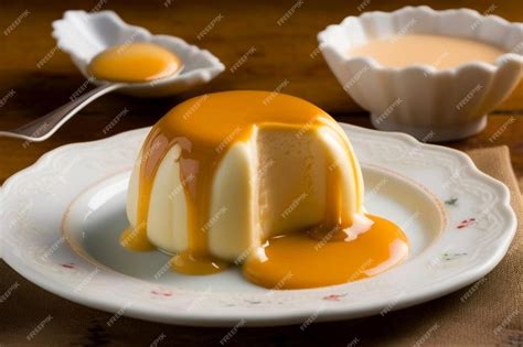 Premium Photo | Flan pudding