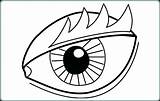 Coloring Eye Pages Kids Printable Eyeball Eyes Preschool Blue Print  sketch template