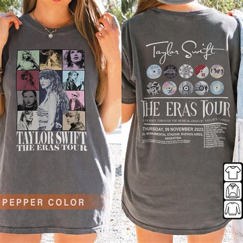 The Eras Tour Date T-Shirt, The Eras Tour Taylor Merch sold by Ceciley ...