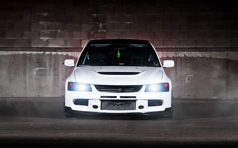 Mitsubishi Lancer Evolution IX Front wallpaper | 1920x1200 | #17472