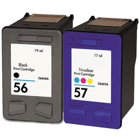 HP 56 Black Ink Cartridge & HP 57 Color Ink 2-Pack @ $27.98