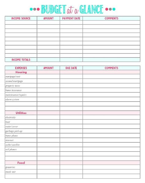 Budget Breakdown Template Database