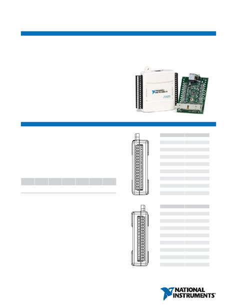 USB-6501 datasheet(1/5 Pages) NI | Small, portable digital I/O device ...