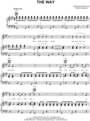 Fastball "The Way" Sheet Music - Download & Print