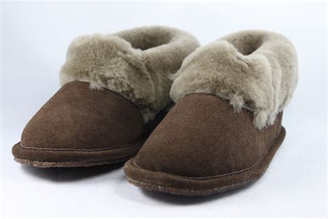 Ladies Sheepskin Slippers with full collar - Radford Leathers