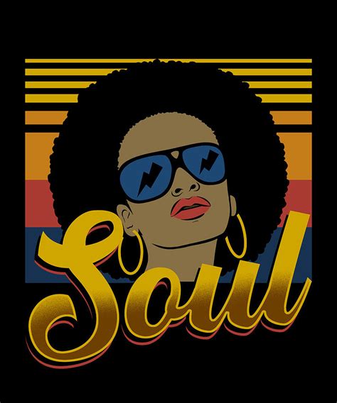 Soul Music Retro Design 70s Digital Art by Manuel Schmucker - Fine Art ...