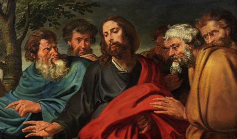 Christ and Five Apostles Painting by Anthony van Dyck | Fine Art America