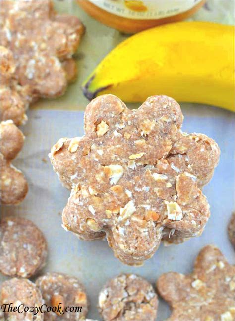 Peanut Butter Banana Dog Treats - The Cozy Cook