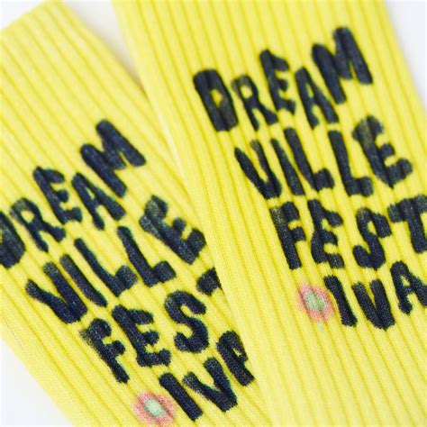 DV Fest Socks - Yellow/White Dip Dye – Dreamville Festival