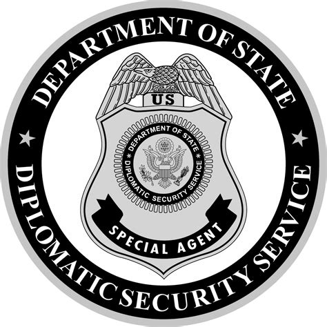 Seal of the United States Diplomatic Security Service Logo Black and White – Brands Logos