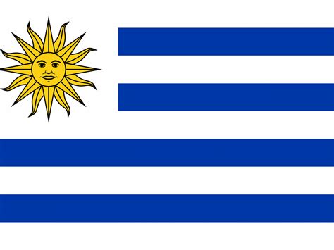 Uruguay flag strips mean nine provinces at time of liberation. White means peace honesty. Blue ...