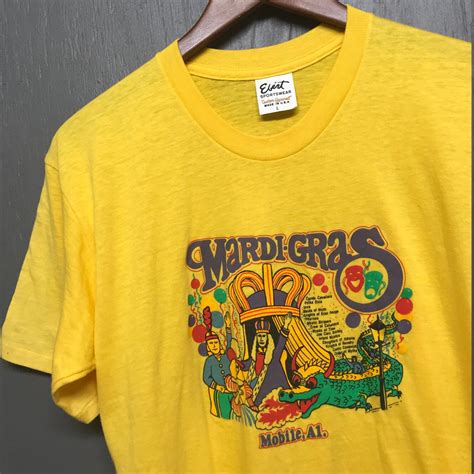 M nos vintage 70s Mardi Gras Mobile Alabama t shirt