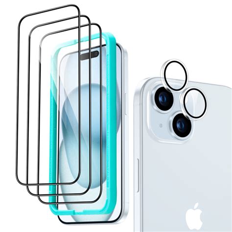 iPhone 15 series Tempered-Glass Screen Protector Set