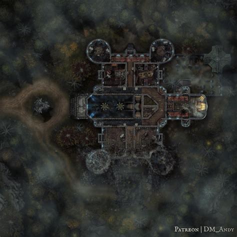 Argynvostholt - Battlemap - 60x60 - 4 Maps Total : r/CurseofStrahd