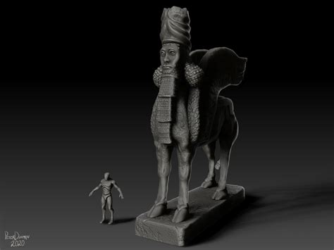 ArtStation - Lamassu Sculpture