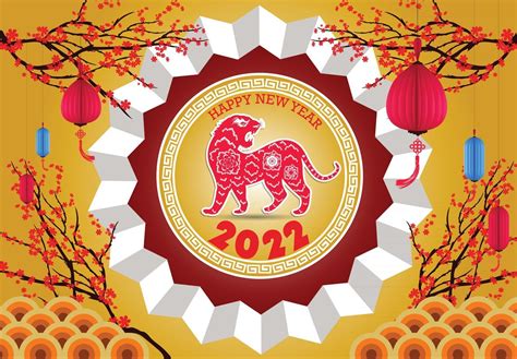 Happy Chinese new year 2022 - year of the Tiger. 2753577 Vector Art at Vecteezy