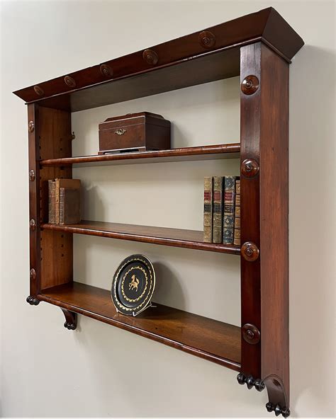 Antique wall shelves, 19th century shelves, mahogany wall shelves ...