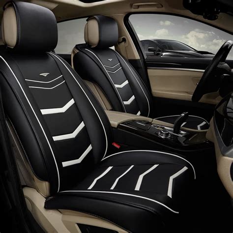 Gift New Luxury Sport Microfiber Leather Car Seat Cover universal Car seat Covers black Car Seat ...