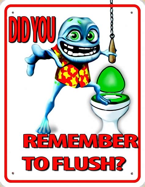 Flush The Toilet Sign / Housekeeping Sign - Please: Flush Toilet After ...