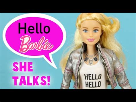 HELLO Barbie Doll She Talks! First Interactive Barbie Voice Recognition ...