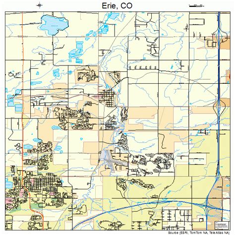 Erie Colorado Street Map 0824950