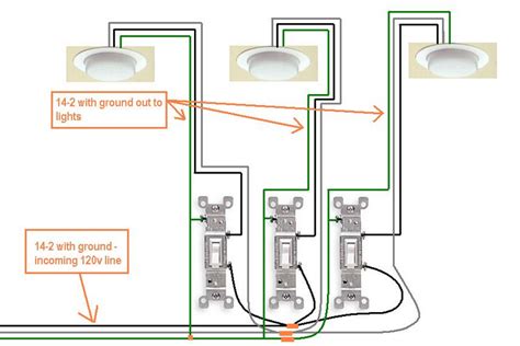 electrical - How do I wire a 3 gang switch in my new bath? - Home Improvement Stack Exchange