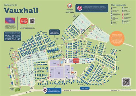 Parkdean Vauxhall Holiday Park Map