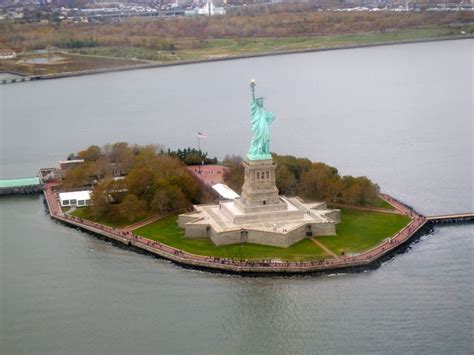 Arial view of Liberty Island by David C. Viator New York City Tours, Liberty New York, Liberty ...