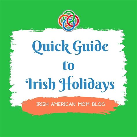 Irish Holidays You Should Know About | Irish American Mom