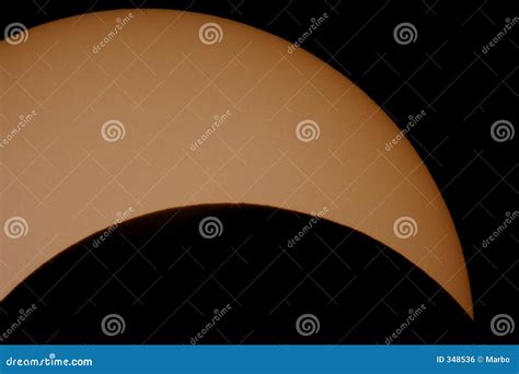 Solar eclipse close up. stock photo. Image of celestial - 348536