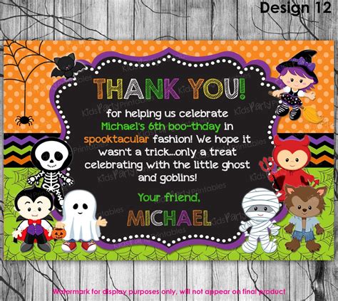 Halloween Thank You Cards Printable - Printable Word Searches