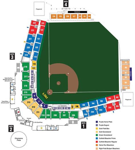 Seating Chart For Alex Box Stadium - Stadium Seating Chart