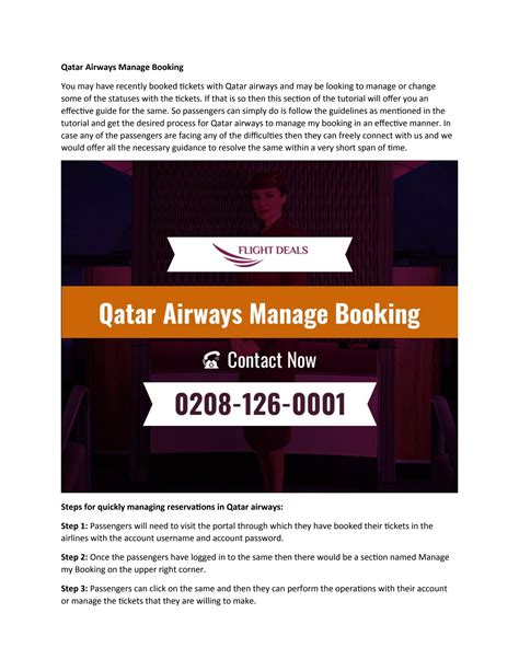 Qatar Airways Manage My Booking | Reschedule Flight Tickets by Qatar ...