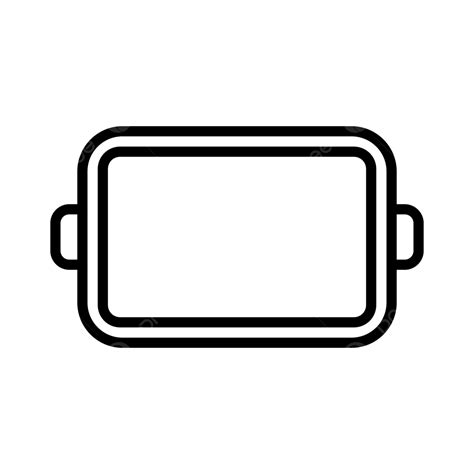 Baking Tray Line Icon Vector, Baking, Tray, Tools PNG and Vector with Transparent Background for ...