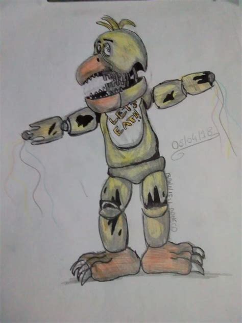 Withered chica fan art fnaf 2 | FNaF Amino PT-BR Amino