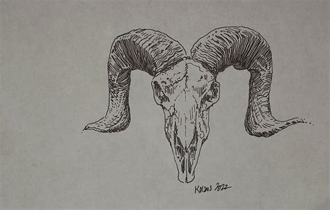 Ram Skull, in Razorback Fan's Independent Artwork Comic Art Gallery Room