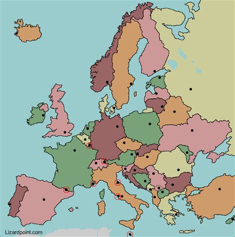 Test your geography knowledge - Europe: capital cities quiz | Lizard ...