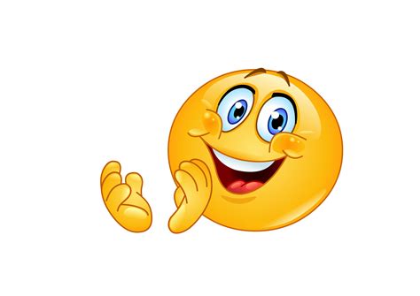 Clapping Smiley Emoji Png Transparent Cartoon Free Cliparts | Images and Photos finder