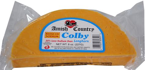 Low Sodium Colby Longhorn 8 oz. – Williams Cheese