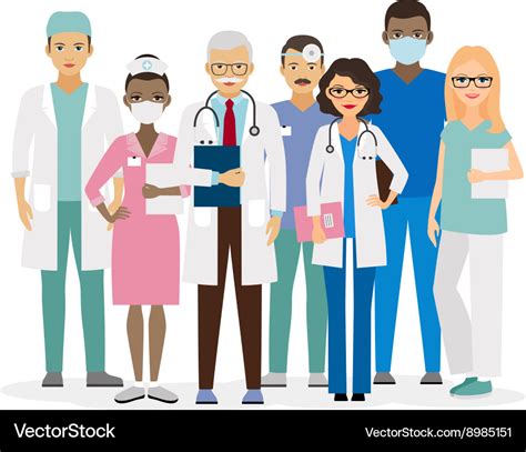 Medical team Royalty Free Vector Image - VectorStock