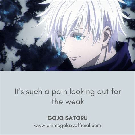 10+ Best Gojo Satoru Quotes In Jujutsu Kaisen | Anime galaxy, Most popular anime characters, Jujutsu