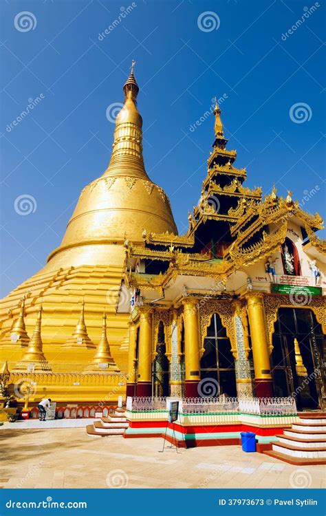 Shwemawdaw Pagoda. Bago. Myanmar. Stock Image - Image of burma, bago ...